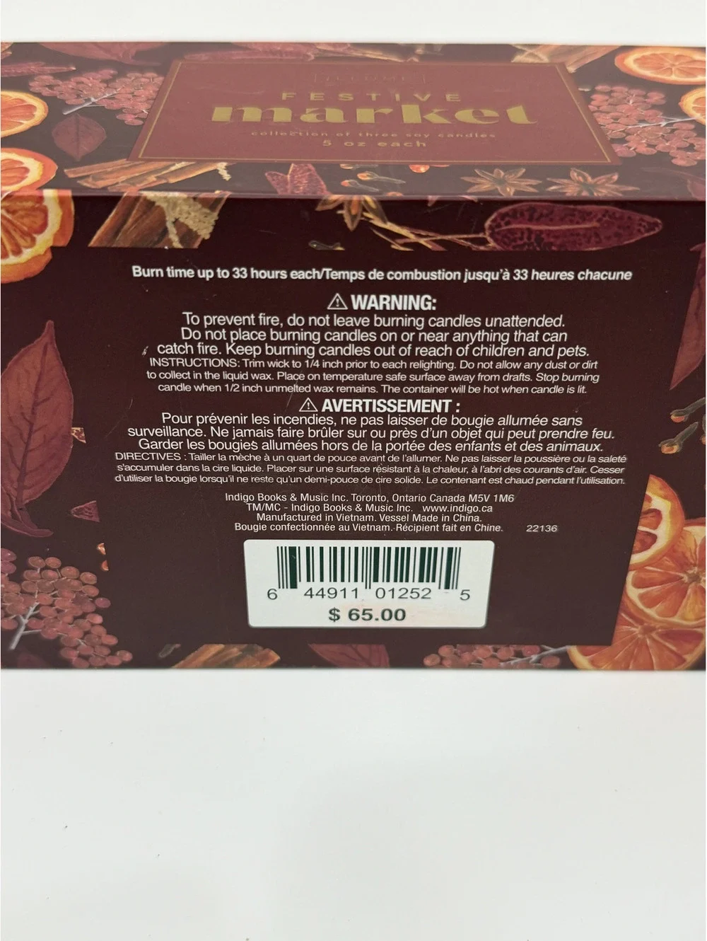 NWT Illume Festive Market Candle Gift Set of 3 Women's gift